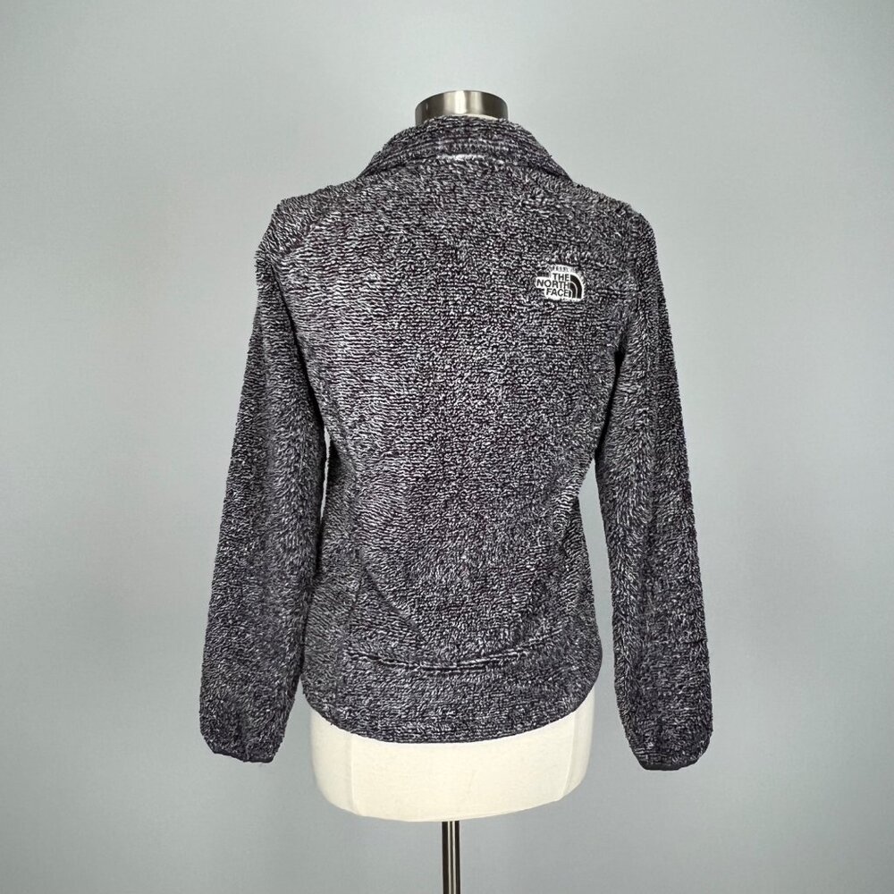 The North Face Womens Osito 2 Fleece Zip Jacket Black Mid Grey Stripe size Small - Picture 10 of 16